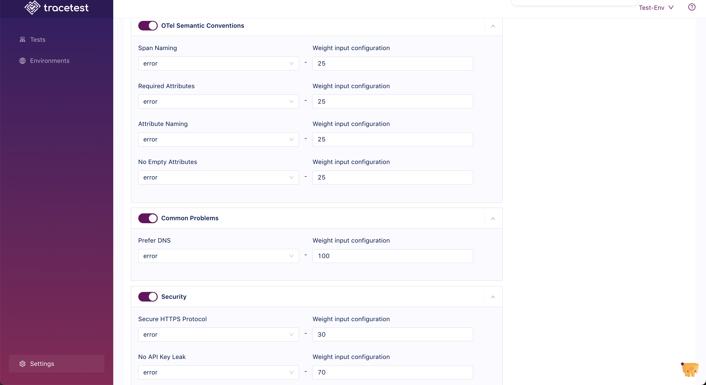 Analyzer Settings 2