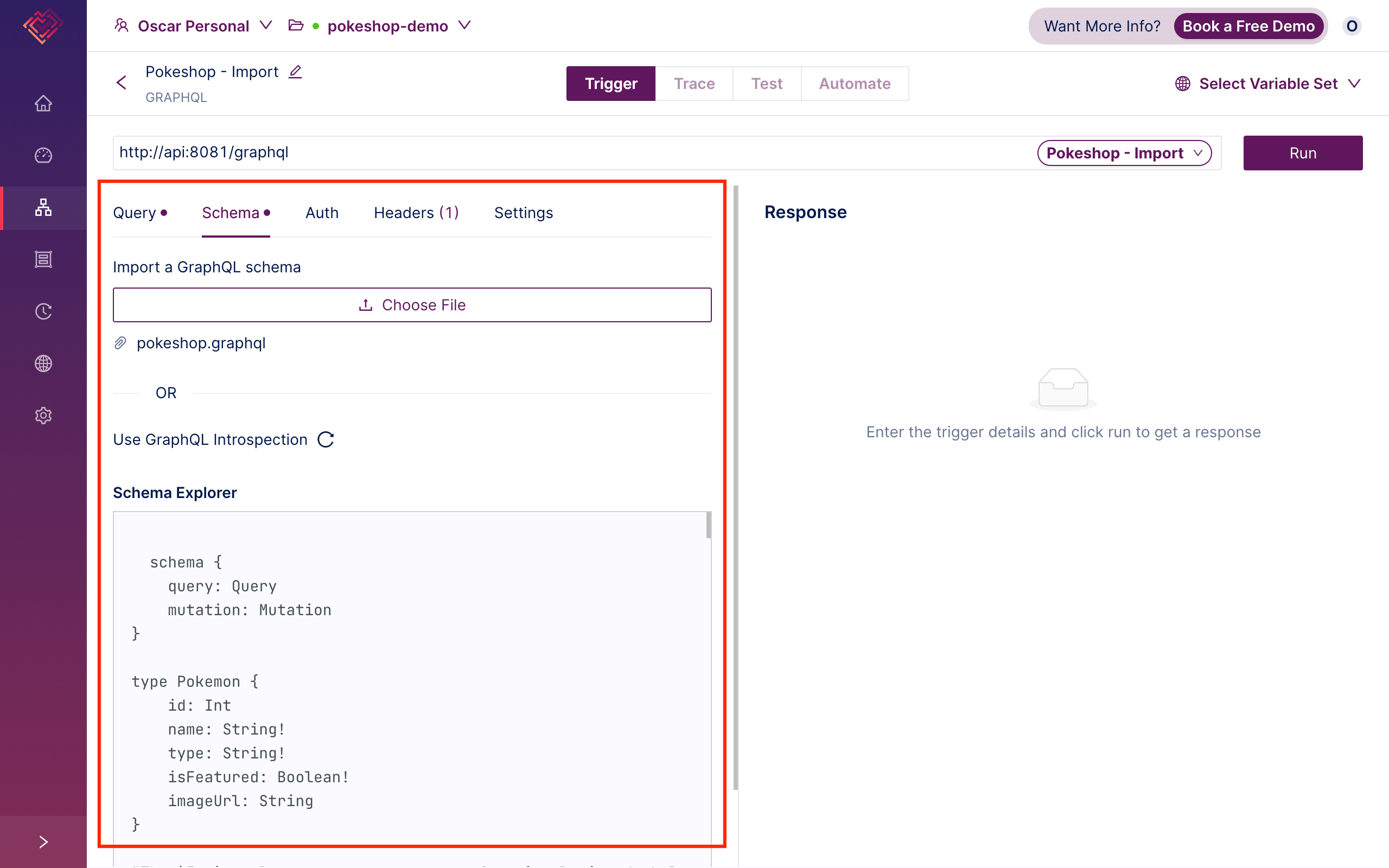 Create Test - Schema